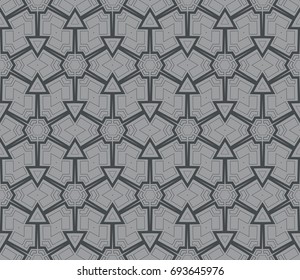 Minimalist geometric seamless background. For digital paper, textile print, page fill. Vector illustration