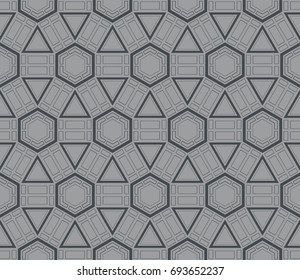 Minimalist geometric seamless background. For digital paper, textile print, page fill. Vector illustration