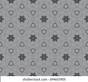 Minimalist geometric seamless background. For digital paper, textile print, page fill. Vector illustration