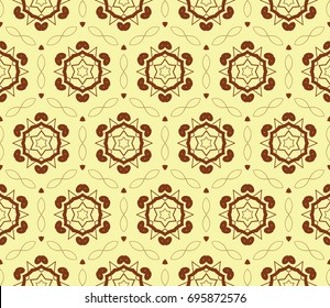 Minimalist geometric seamless background. For digital paper, textile print, page fill. Vector illustration