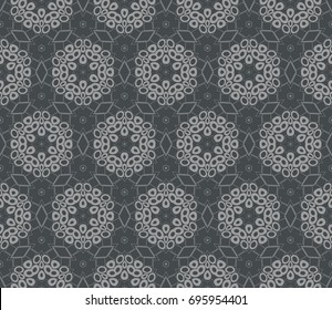 Minimalist geometric seamless background. For digital paper, textile print, page fill. Vector illustration
