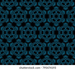 Minimalist geometric seamless background. For digital paper, textile print, page fill. Vector illustration