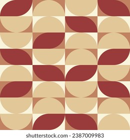 Minimalist geometric seamless pattern. Modern and simple shapes and color. Wallpaper print. Endless fabric print. Paper wrapping.