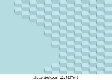 Minimalistisches geometrisches Design mit einfachem Traceron mit quadratischem Volumen