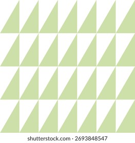 Minimalist Geometric Triangle Pattern in Light Green and White