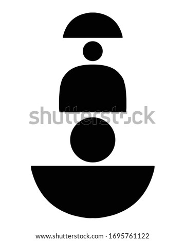 minimalist geometry abstract art mid century modern style black and white artwork