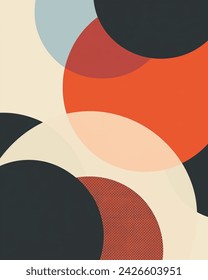 minimalist geometry vector background circle colourful clean conceptual