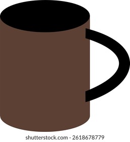 "Minimalist glass cup vector illustration. Perfect for beverage branding, coffee shops, cafes, and modern drink product packaging designs."