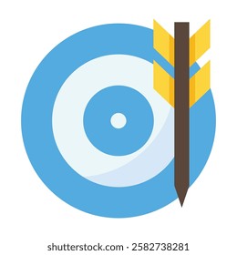 Minimalist goal icon representing career aspirations, personal growth, and strategic planning.