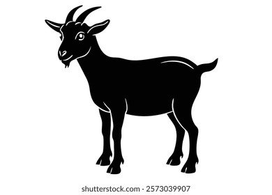 Minimalist Goat Silhouettes for Inspiration
