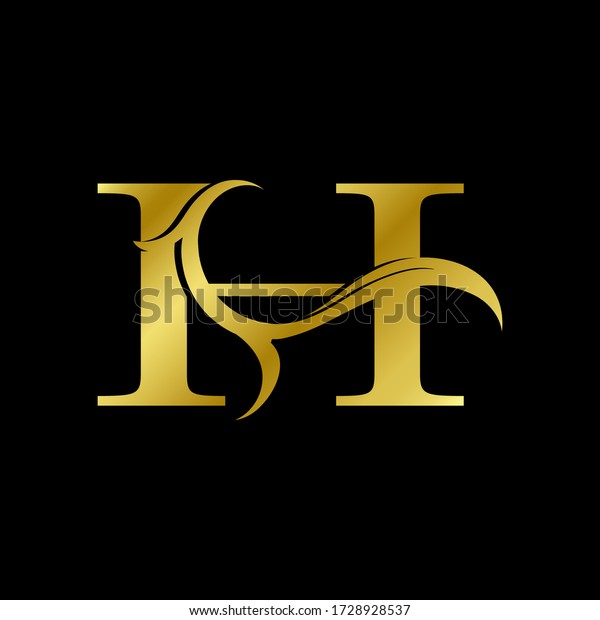 Letter H Luxury Logo Design Template Stock Vector 2066578823 Aria Art
