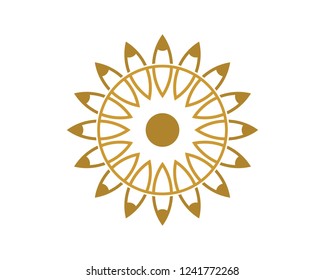 minimalist gold ornamental design 02