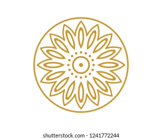 minimalist gold ornamental design 06