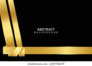 Minimalist golden Abstract Vector Background Template design.
