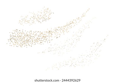 minimalist Golden sparkles in wave