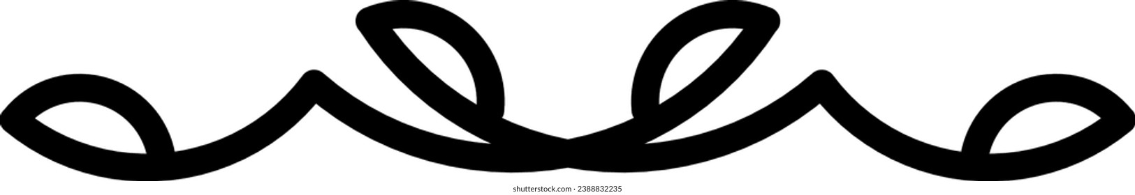 Minimalist Gothic style decorative divider