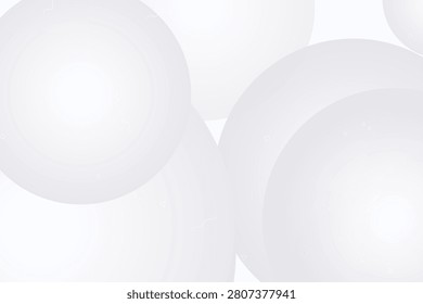 Minimalist gradient abstract circles in soft light tones lightgray softshade