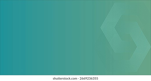 Minimalist Gradient Background with Hexagonal Pattern Design eps10