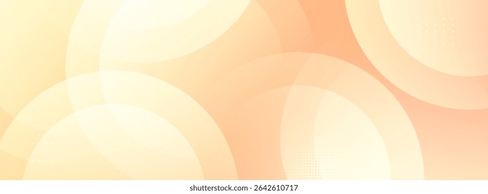 Minimaler Farbverlauf-Hintergrund. Orangefarbener und gelber Farbverlauf mit Kreisform. für Vorlagenabdeckungsanzeigen usw. Vektor eps 10
