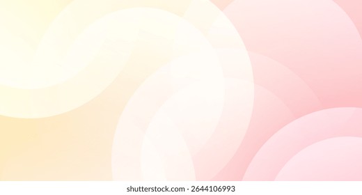 Minimalist gradient background. Pink and yellow gradient with shape circle .Modern background. Vector eps 10