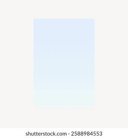 Minimalist gradient background with soft blue and white hues. Subtle gradient effect creates a calming and serene atmosphere. Ideal for design projects. Frame vector with copy space.