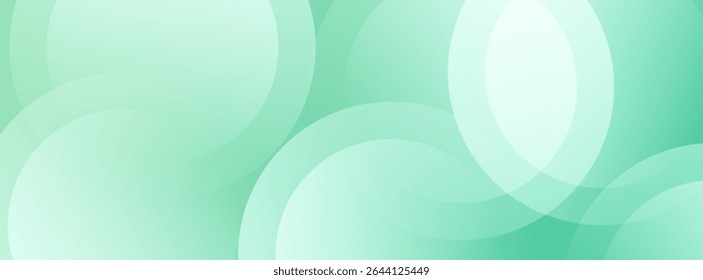Minimalist gradient banner background green colorful with circle shape. Modern background. Memphis.Vector eps 10