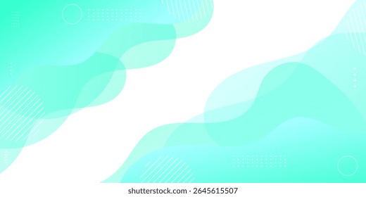Minimalist gradient blue and green simple, With style wave which minimalist and clean, Templae for business, ads, banner promotion. eps 10