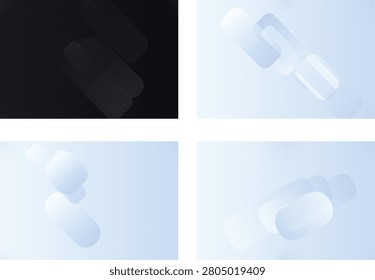 Minimalist gradient shapes on translucent light blue backgrounds lightblue geometric