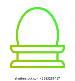 Minimalist Gradient Snow Globe Icon Design