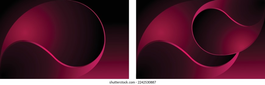 Minimalist gradient viva magenta background. Wallpaper design for poster, presentation, website. Minimalist abstract deep red background. ஸ்டாக் வெக்டர்