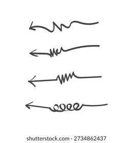 Minimalist graphic design featuring three black arrows pointing towards the left on a white background high quality