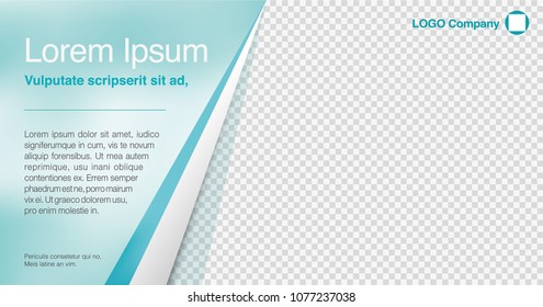 Minimalist graphic design layout template for advertising, creative business concept, modern diagonal abstract background Geometric. Medical Cosmetic, Cyan blue transparent theme, Vector illustration