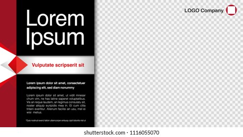 Minimalist graphic design layout template for advertising, creative & business concept, modern diagonal abstract background Geometric element. Red with silver grey theme, Vector illustration.