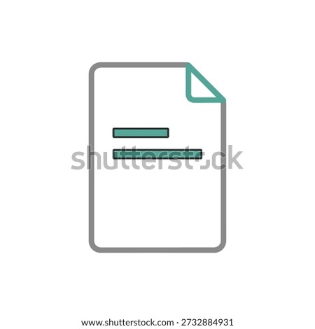 Minimalist graphic of a document with a folded top right corner