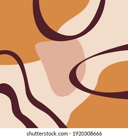 Minimalistische grafische Muster-Hintergrund in Erdfarben