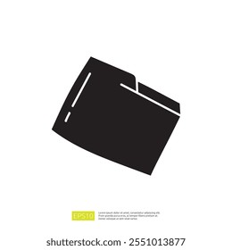 A minimalist graphic representation of a folder or file, emphasizing simplicity and functionality.