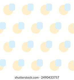 Minimalist Graphic Seamless Pattern Background. Soft Colored Textile Swatch. Fabric for Kids Design. Grap[hic Wallpaper, Wrapping Paper Design. Digital Paper, Scrapbook Paper Sample	
