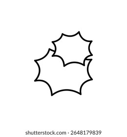 Gráfico Minimalista De Bolhas De Fala Espiky Em Um Fundo Transparente