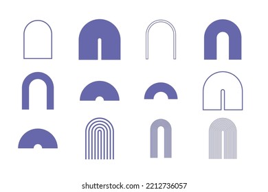 Minimalist Graphic Symbol Silhouette Clipart Set Collection Mark Tag Logo Label Simple Icon 