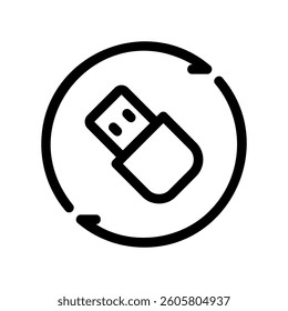 A minimalist graphical element for a specific theme flash drive