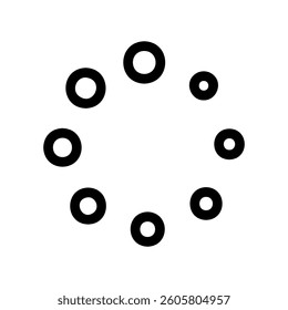 A minimalist graphical element for a specific theme preloader