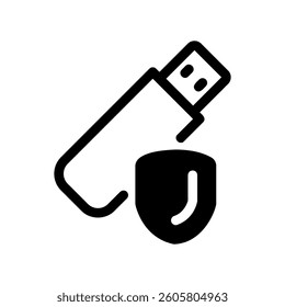 A minimalist graphical element for a specific theme flash drive