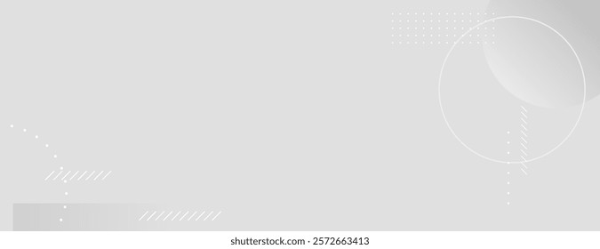 Minimalist gray background with abstract geometric shapes. The gray background features smooth textures and subtle patterns. Geometric pattern background vector. Gray background.