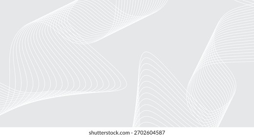 Plano de fundo cinza minimalista com linha ondulada fina dinâmica
