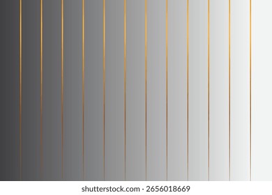 Minimalist Gray Background with Horizontal Gold Lines