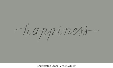 Un fondo gris minimalista con una textura suave. El fondo gris realza el elegante texto del guion en el centro. Vector de Fondo de pantalla de escritorio.