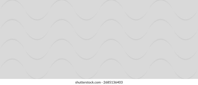 Minimalist gray curve background vector design.