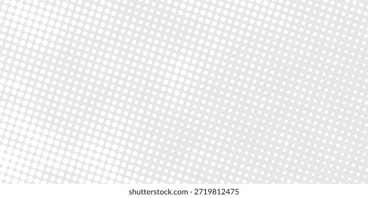 Textura de meio-tom cinza minimalista com pontos uniformemente distribuídos e uma estética limpa. Ideal para apresentações comerciais, design na Web e layouts criativos discretos.