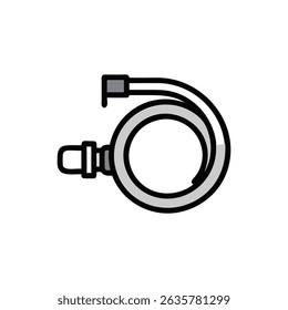 Minimalist grayscale microphone icon on a stark White Background