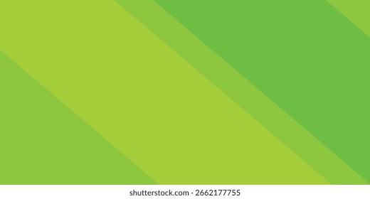 Fundo abstrato verde minimalista com faixas diagonais em vários tons, ideal para temas de design eco-friendly, moderno, limpo e versátil